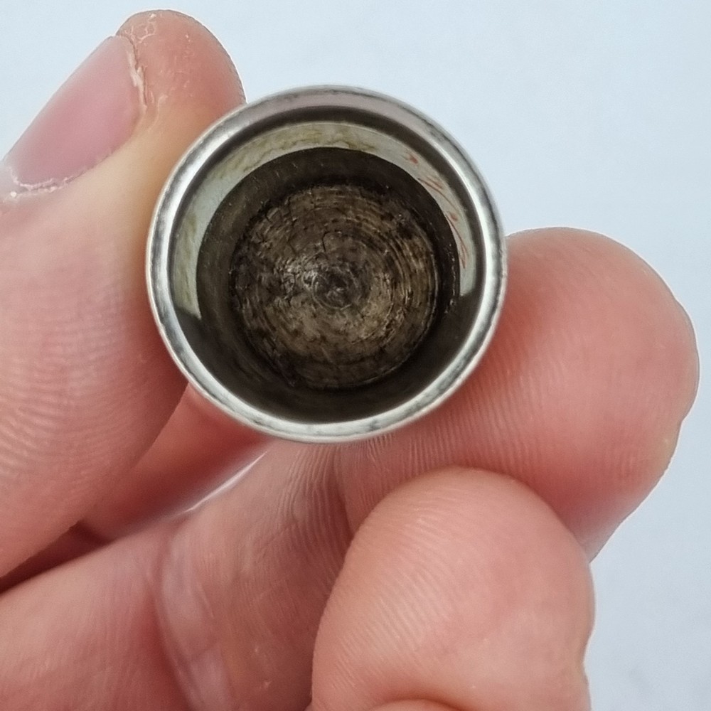 Antique Solid Silver Thimble Birmingham 1916 James Swann