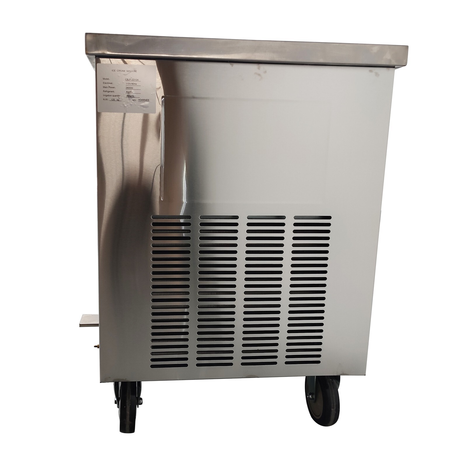 Commercial 17.7“x17.7" 110V Square Double Pans Fried Ice Cream Machine