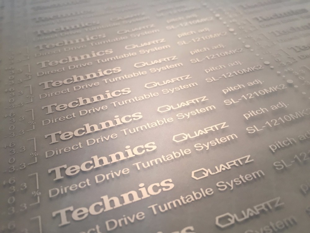 RESTORATION TRANSFER KIT for TECHNICS 1200 1210 MK2 (PRE LACQUER APPLICATION)