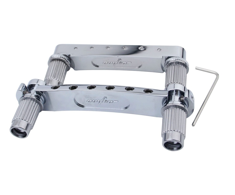 Guyker Guitar Chrome (Bridge + Tailpiece), + Tailpiece)