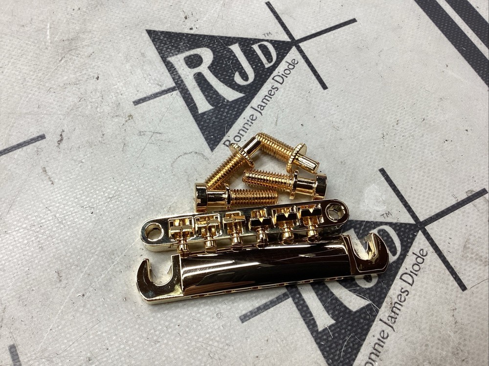 Epiphone Locktone Locking Tunomatic Adjustable Stop Tail Guitar Bridge Gold