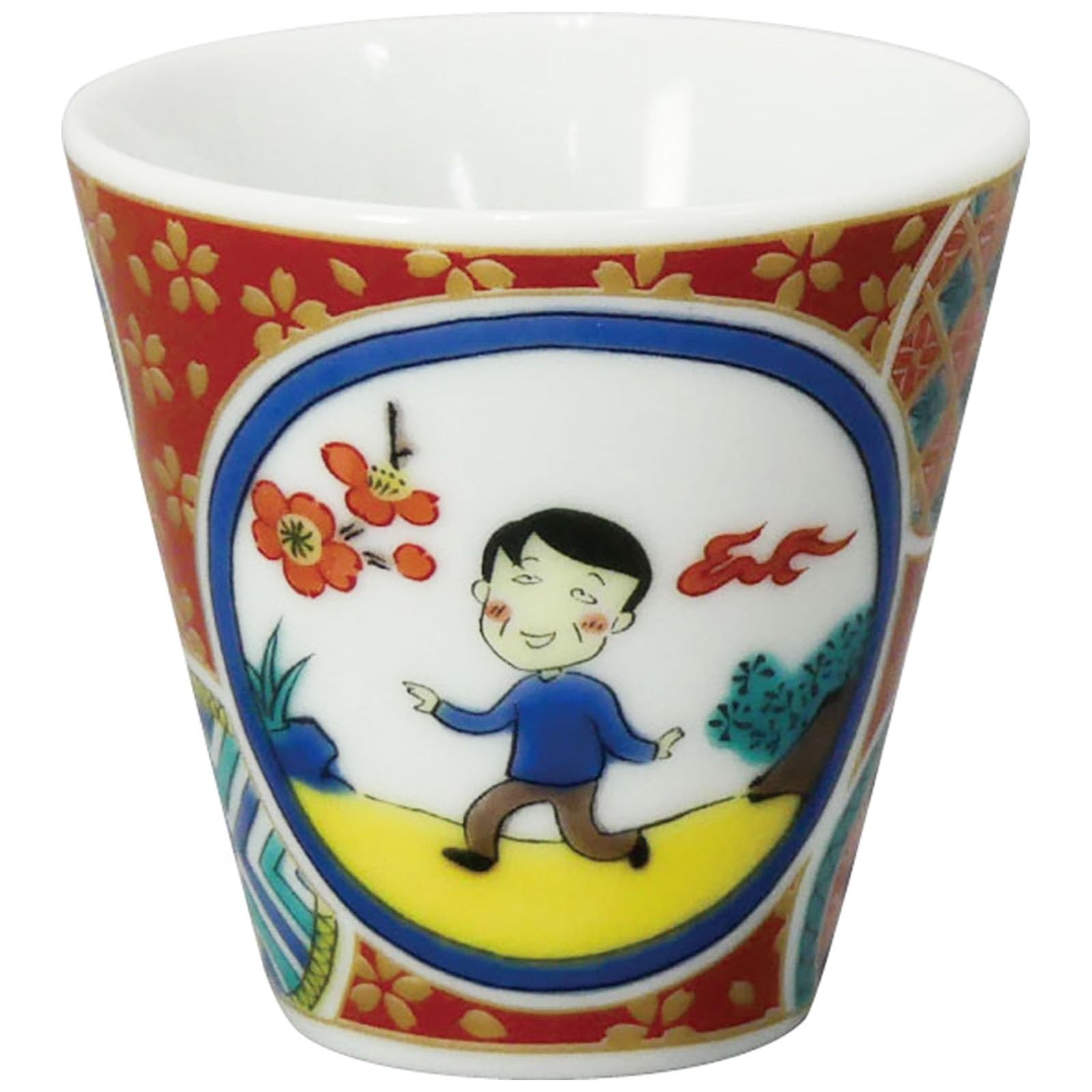 Chibi Maruko-chan Kutani Ware Ochoko Sake Cup 1.9oz Ceramic
