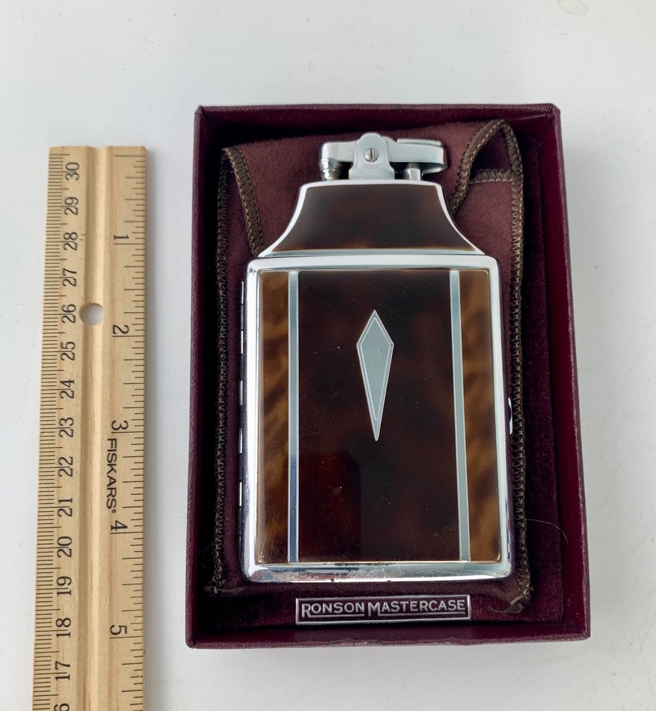 Vintage Ronson Mastercase Lighter and Cigarette Case