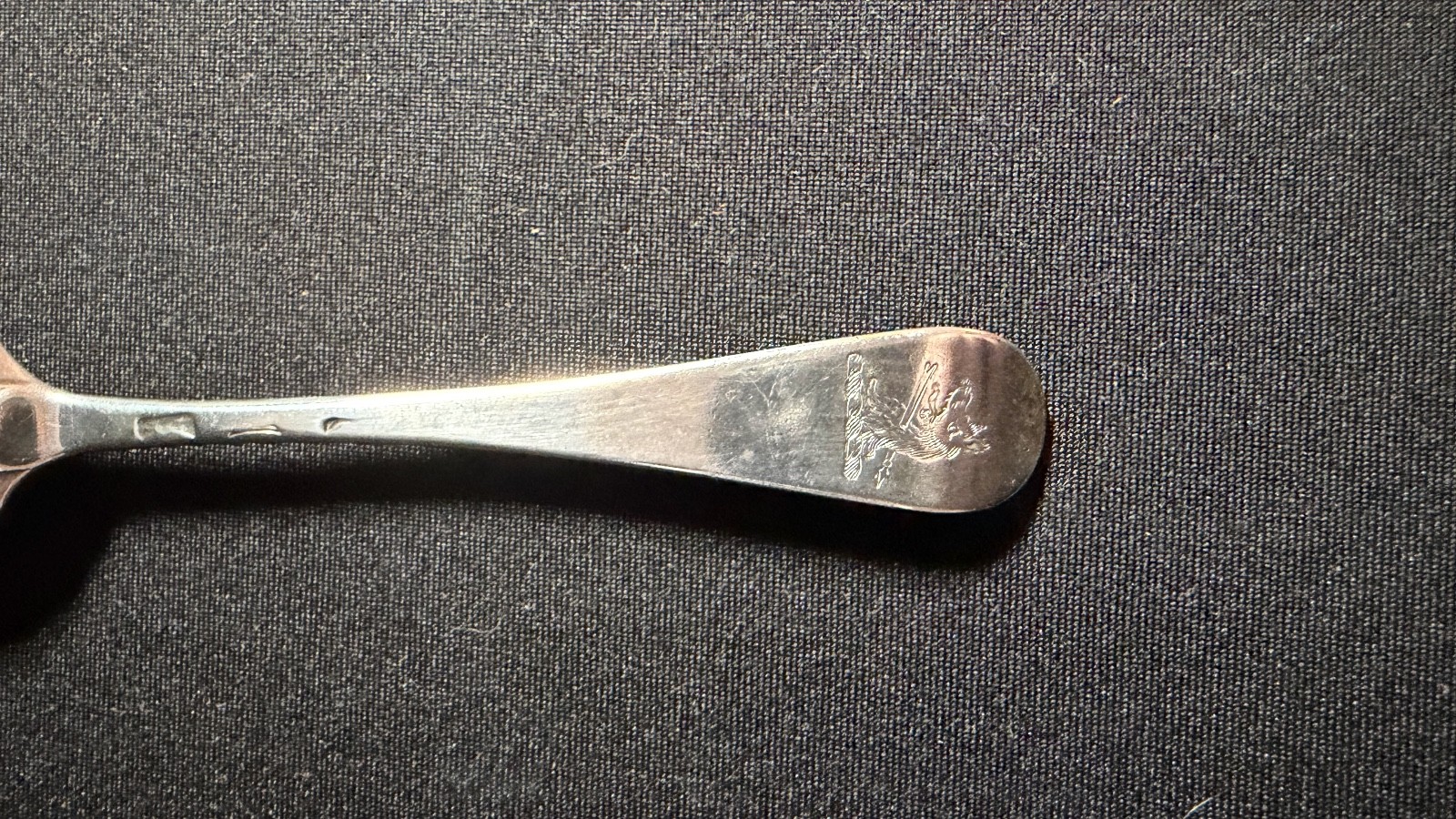 Circa 1710 English Britannia Hanoverian Spoon Crested
