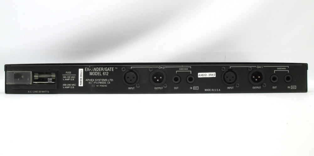 Rack Mount Aphex 2-Channel Expander Gate Model 612 #962