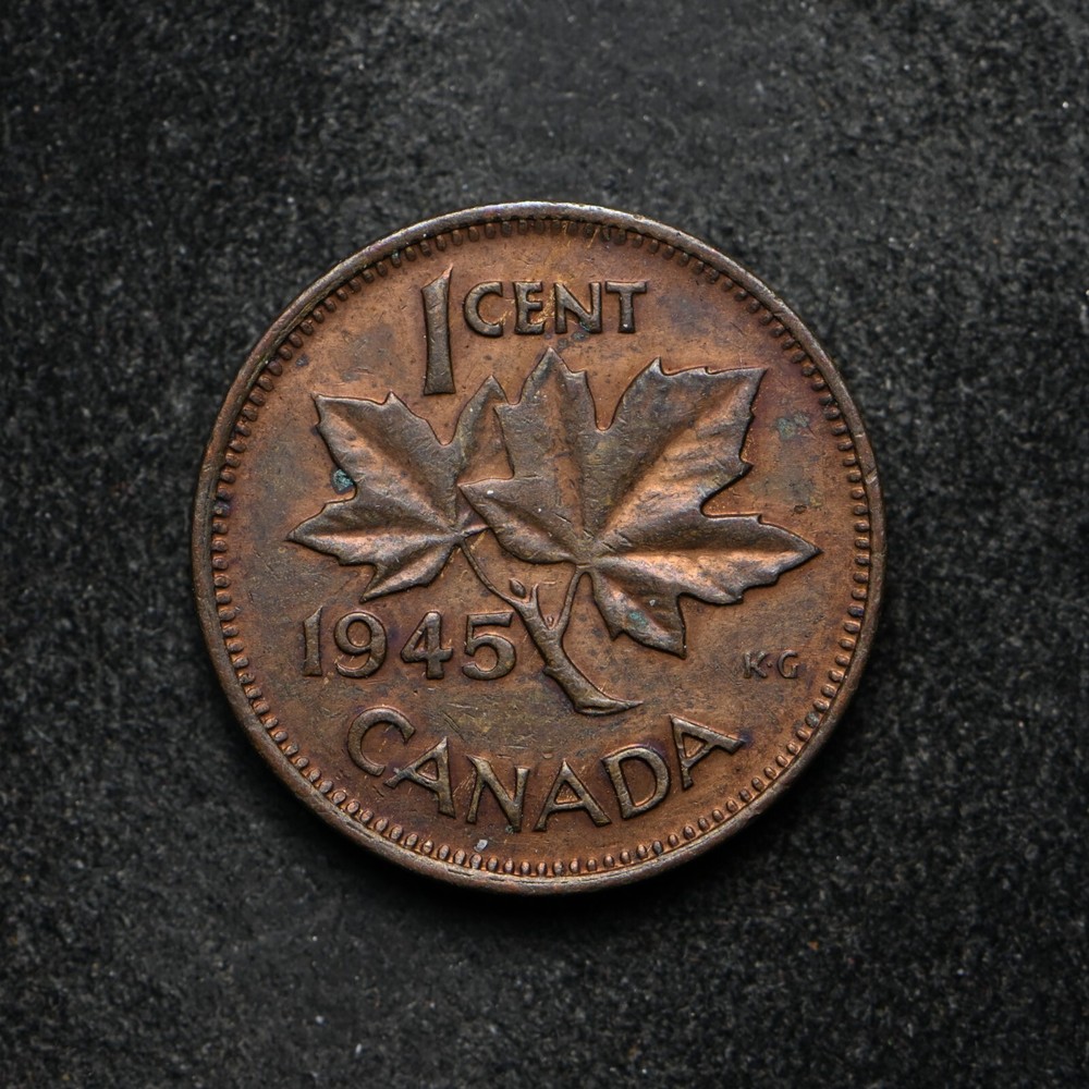1945 Canada Small One Cent BU (bb15196)