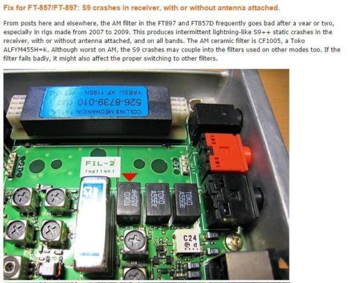 YAESU FT-857/897 Signal Crash455E/455G/455H Filter 3 PCS Bundle Replacement kit