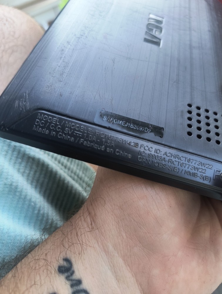 RCA Tablet Locked For Parts