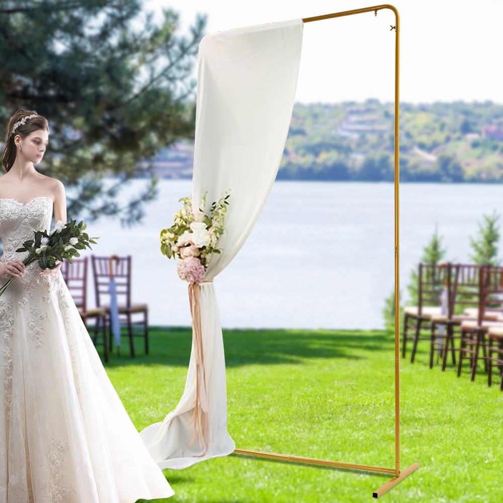 Wedding Backdrop Stand, Backdrop Frame, Backdrop Stand.Capacity 13.23 lbs.Gold