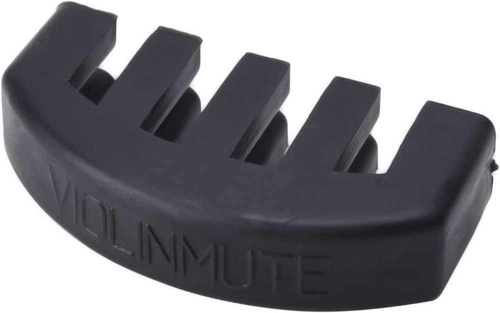 Rubber 4/4 Violin Practice Mute, Black