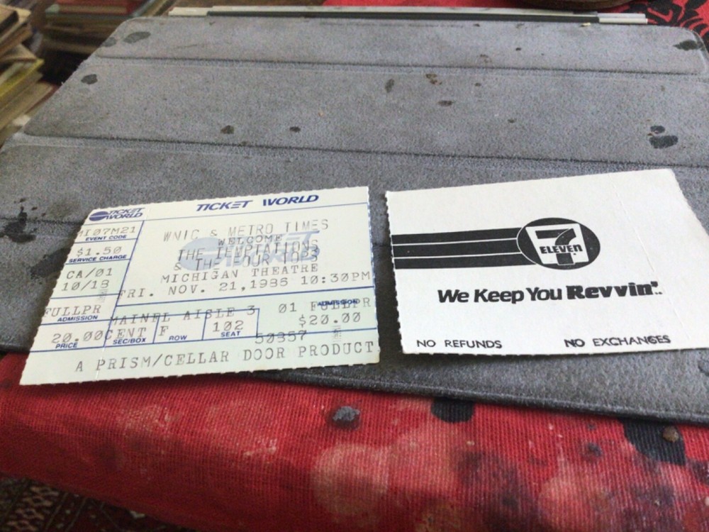 Temptations, Ticket World Ticket Stub, 1986