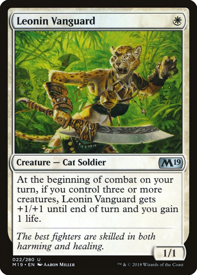 Leonin Vanguard [Core Set 2019] Magic MTG