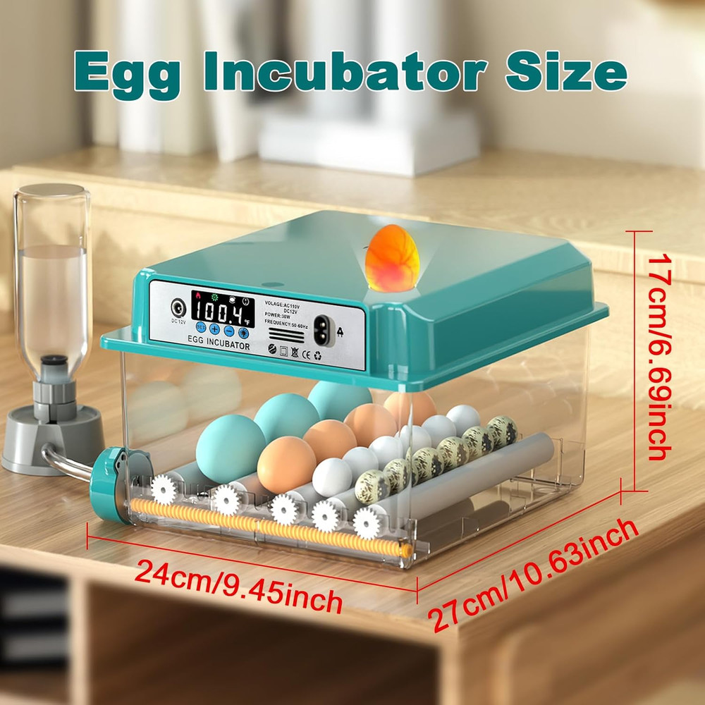 16 Eggs Incubators for Hatching Eggs, Egg Incubator with Automatic Egg Turning a