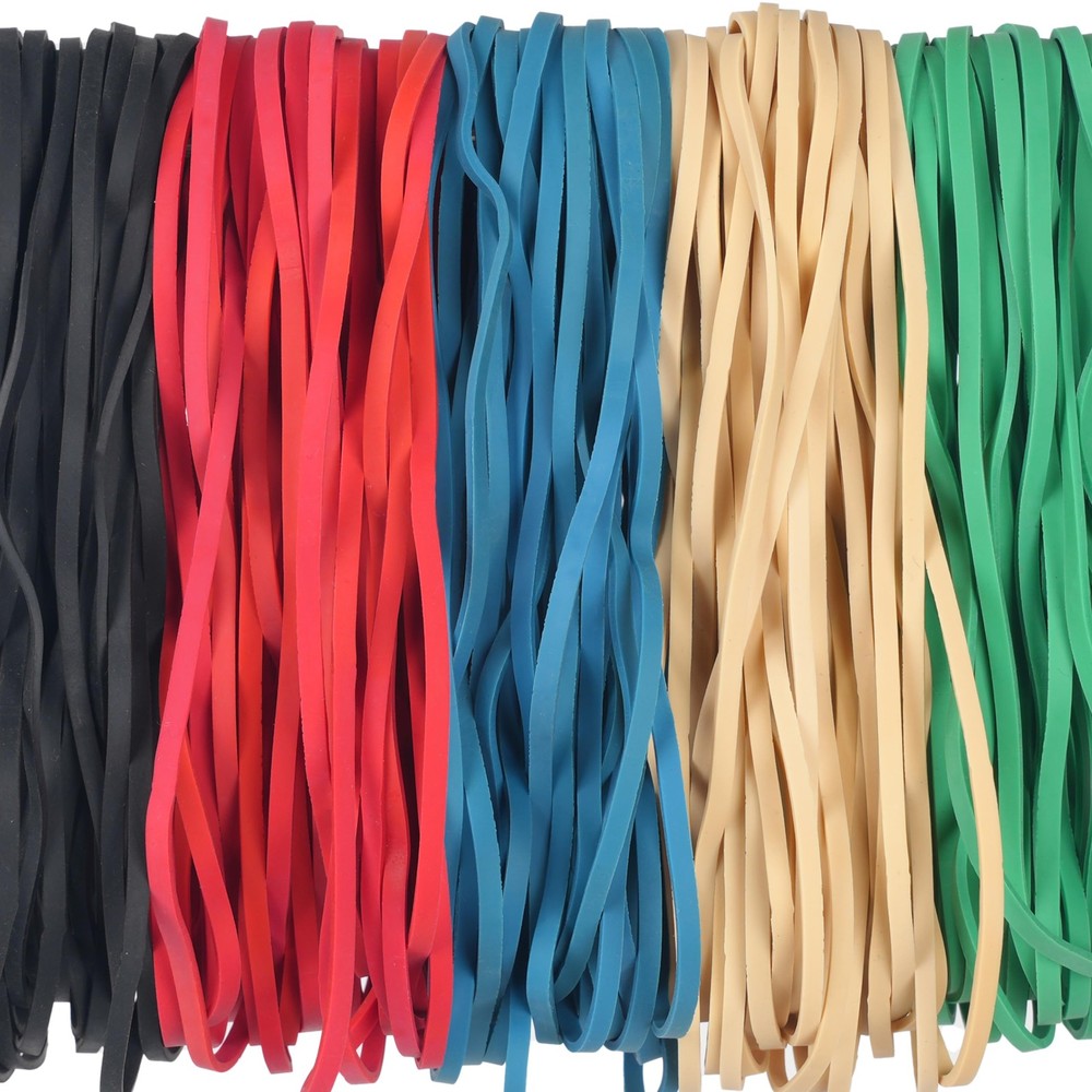 Foshine Rubber Bands Garbage Can Elastic Large Size Assorted Colors