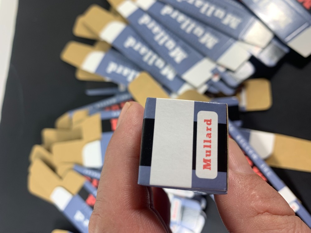 10 x Mullard BLANK CARTON BOX for Audio Tubes ECC83 ECC803S E188CC 12AX7