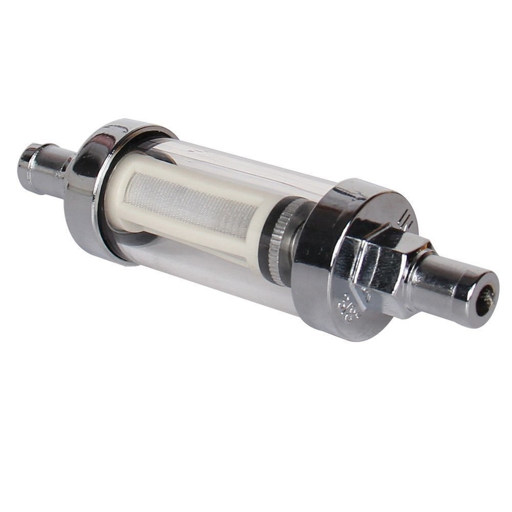 New 3/8in. Glass Petrol Inline Fuel Filter Diesel Kit Solid Mini Clear Outboard