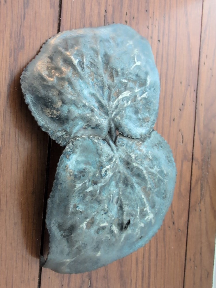 Hartford Silver Plated Quadruple Plate Trinket Dish Leaf Pattern