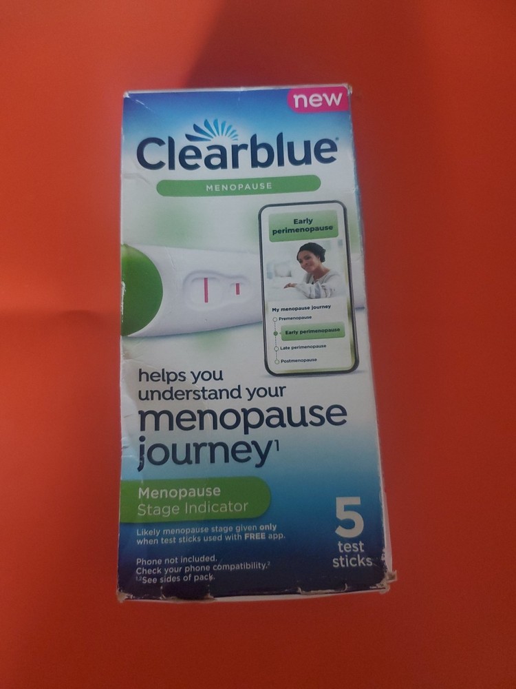 Clearbluee Menopause Stage Indicator 5 Test Sticks Test Exp 02/2026