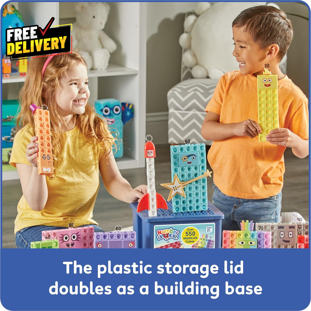 Numberblocks Heroes with Zeroes Mathlink Cubes Activity Set Preschool Learning..