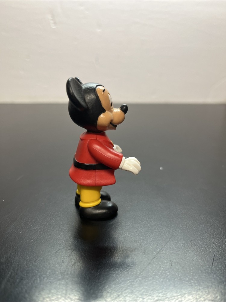 MICKEY MOUSE PVC poseable Figure 3", 1984 Disney BULLY West Germany E6
