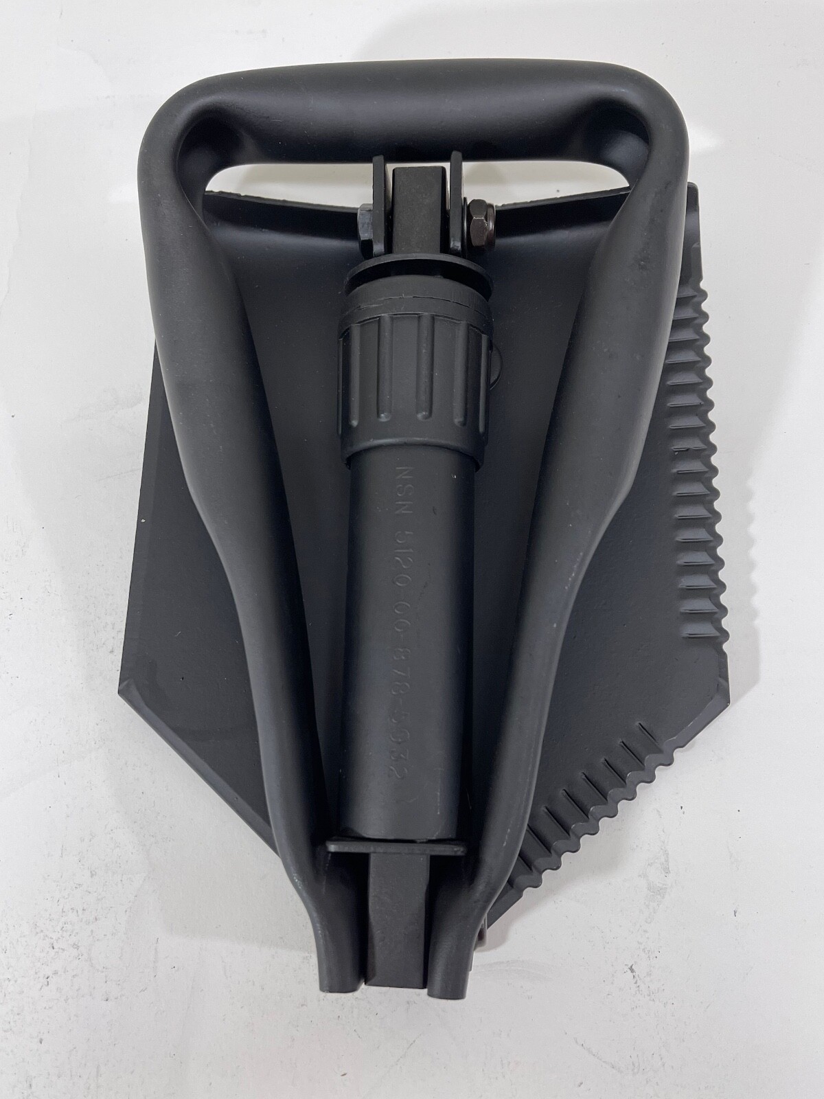 E-TOOL Military Serrated Entrenching Tool Tri-Fold Shovel - New
