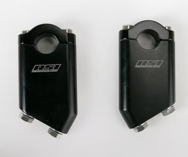 RSI Angled Handlebar Riser - 3in. Rise - 30 Degrees - Black Snowmobile AR-3B-30