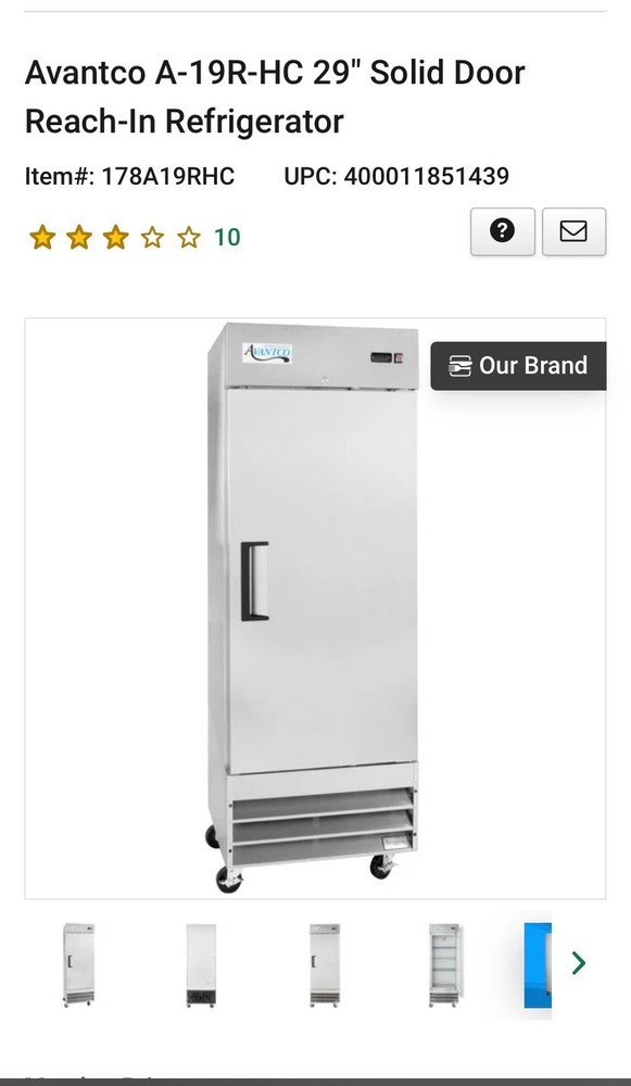 resturant equiptment unused Refrigerator, Deep Fryer, Prep Table