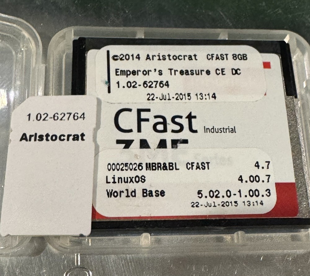 Aristocrat Emperor's Treasure CE DC Software Helix  Game