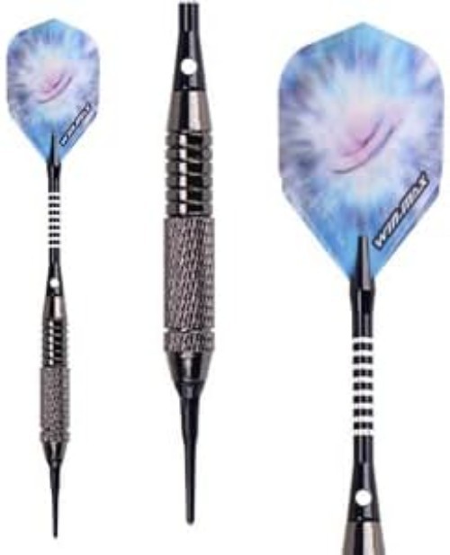 Beginner-Friendly 12 Pcs Soft Tip Darts Set - 18 Gram with Extra Accessories