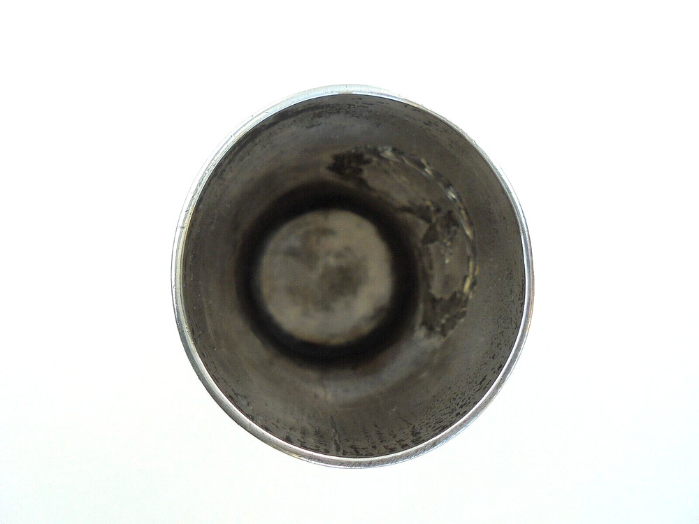 19th Century Silver Military Mug Goblet