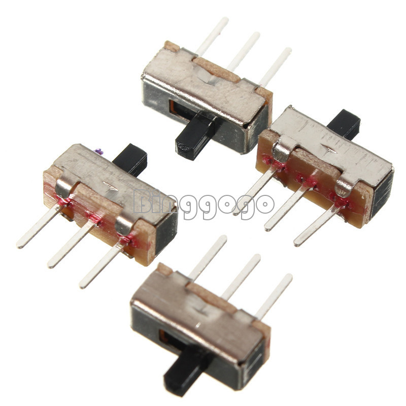 30PCS 3P SS12D00G3 2 Position SPDT 1P2T PCB Panel Mini Vertical Slide Switch