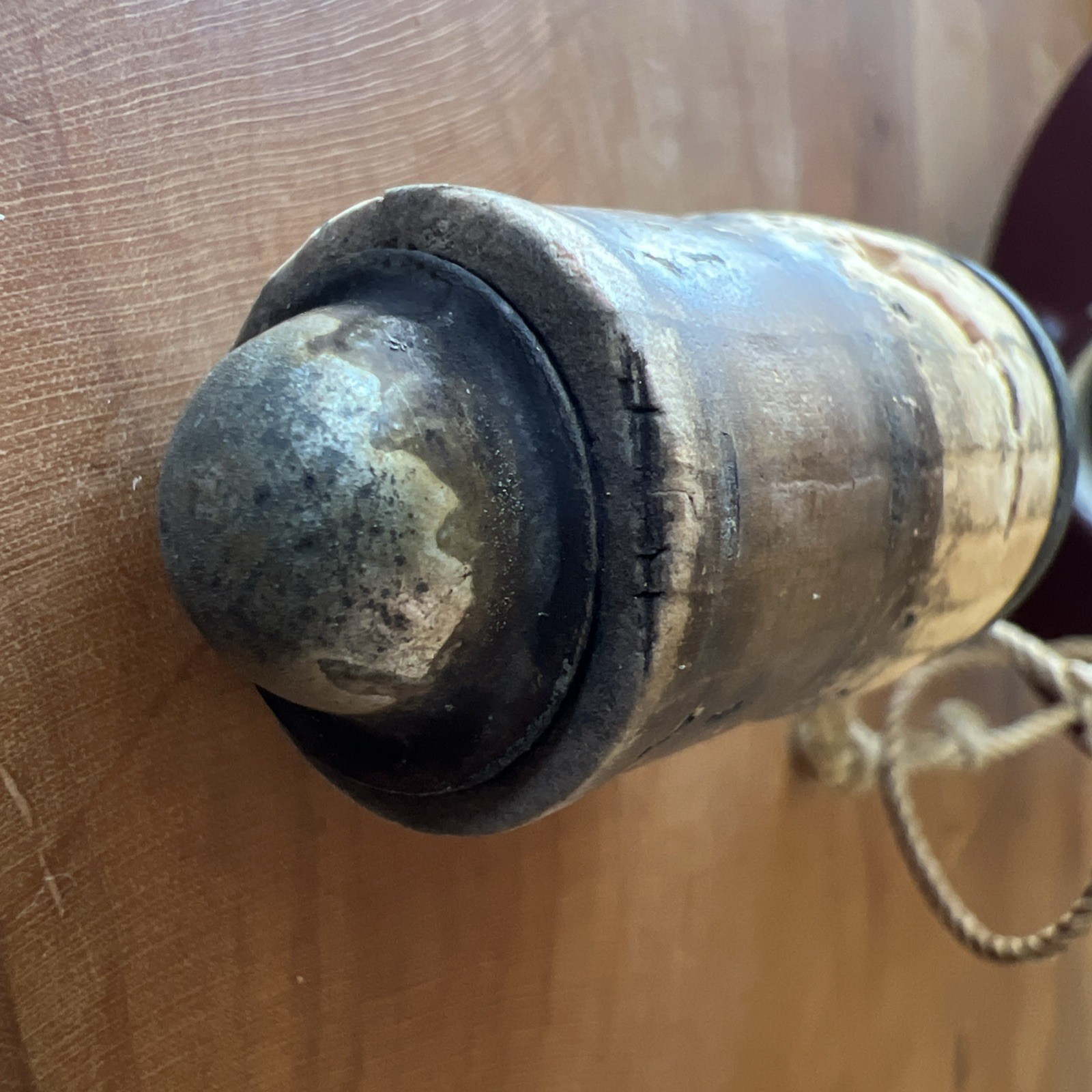 WW1 Era (1916) Enameled Swiss Army Canteen, F. Merker & Co. Baden