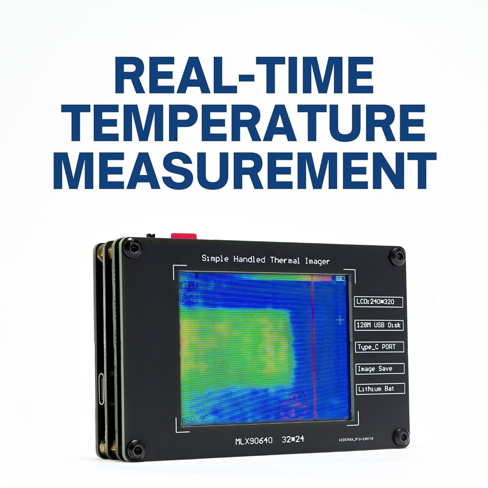 Mini Thermal Imaging Camera - Rechargeable & Compact with Data Storage Options