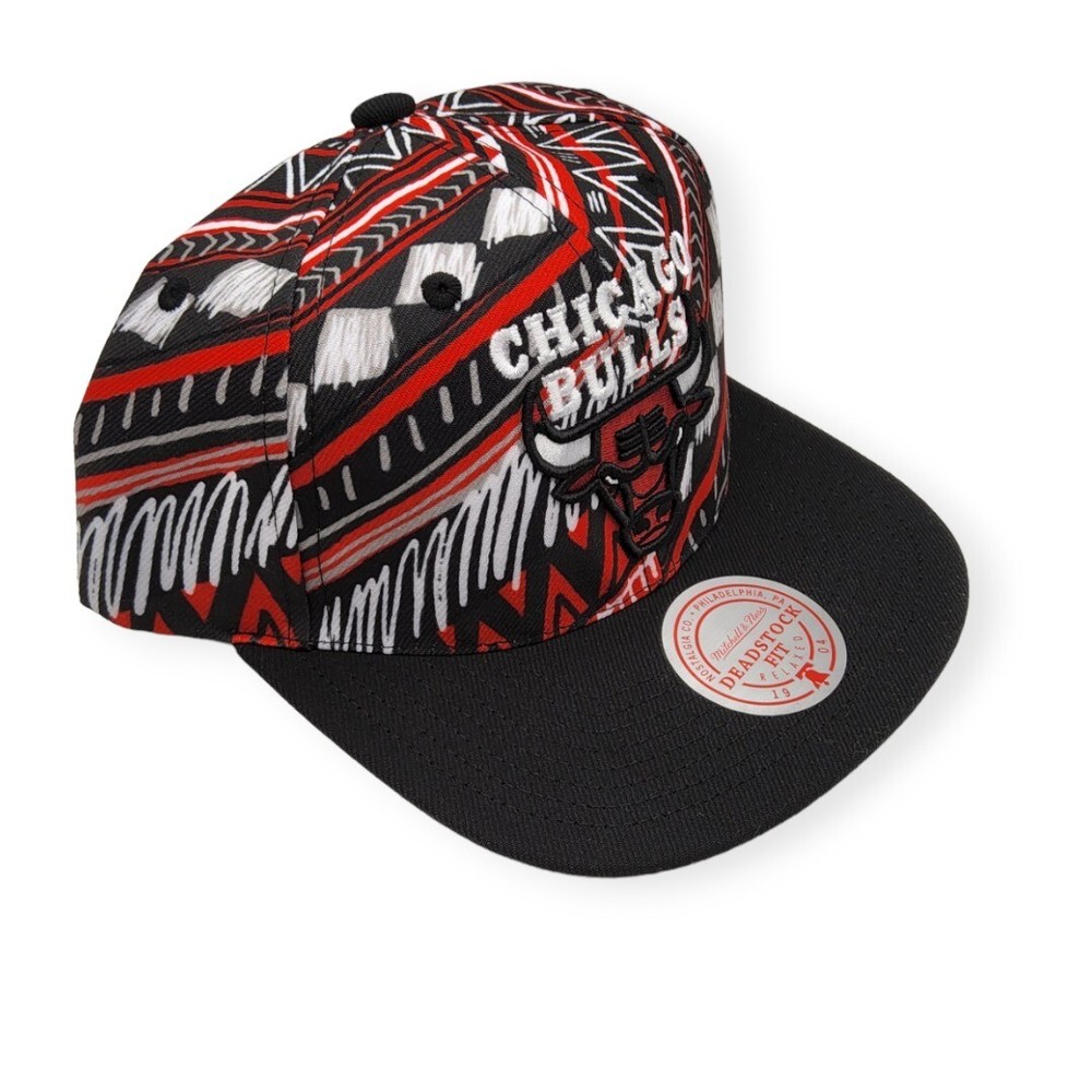 Mitchell & Ness Chicago Bulls Game Day Pattern Deadstock Adjustable Snapback