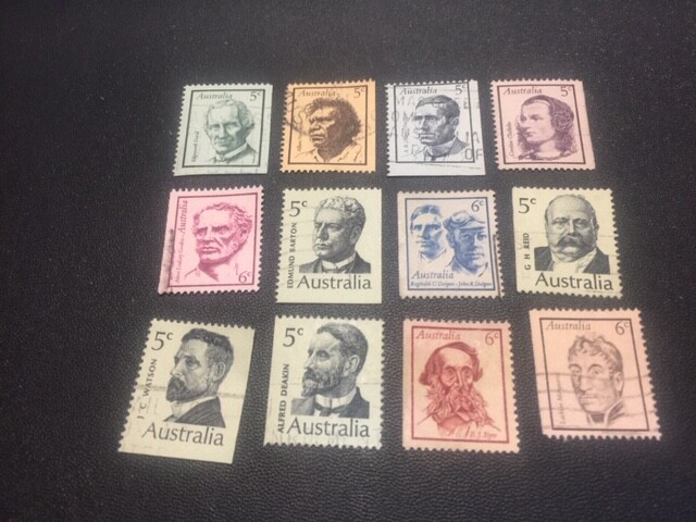 Australia stamp set 446-457 used