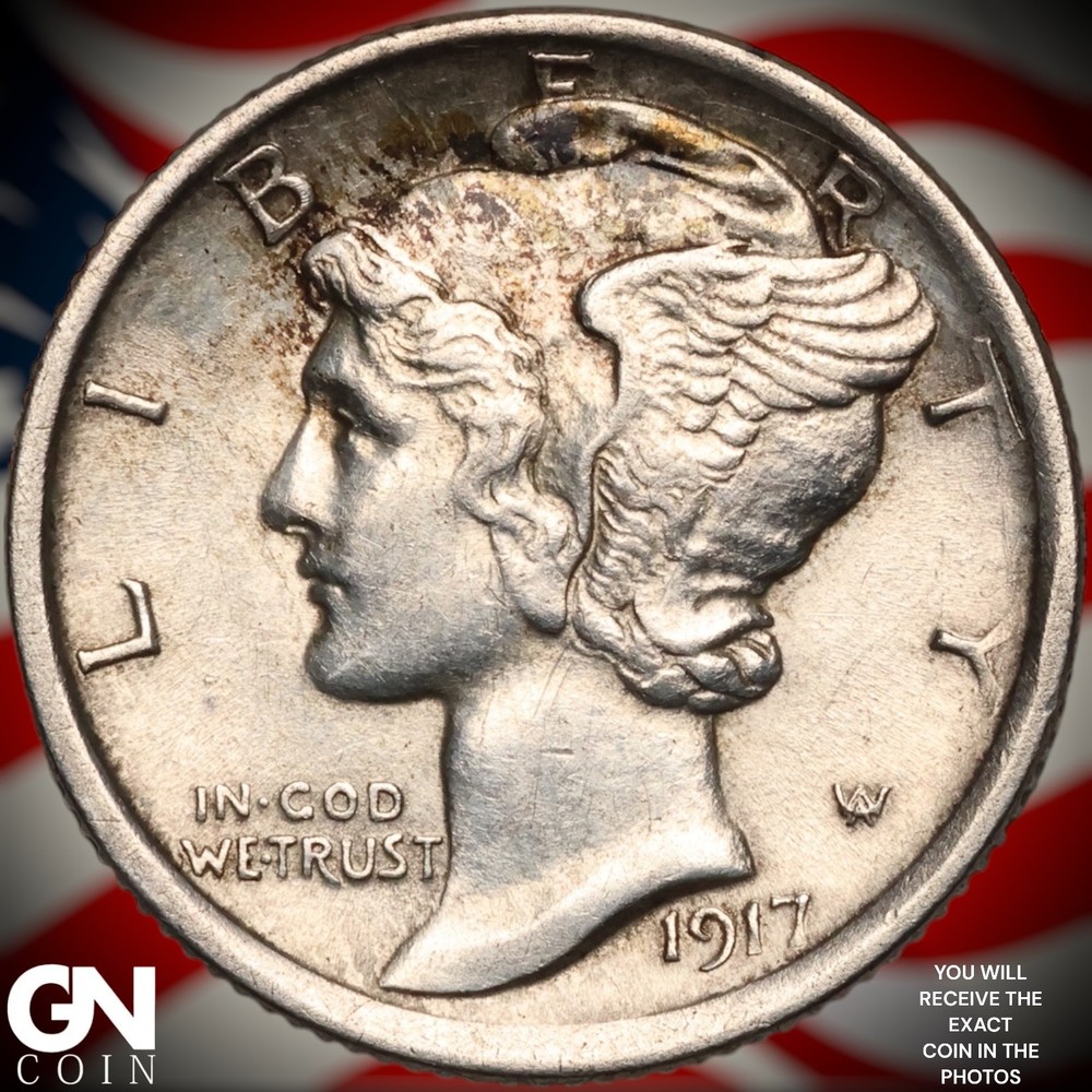 1917 P Mercury Dime B2568