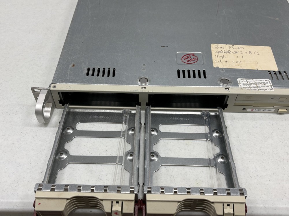 SuperMicro I-Server 3010 370DER Server 1U Rack Computer Intel Pentium 3 x2 WORKS