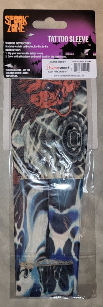 Devil Wolf Print Full Arm Tatoo Sleeve