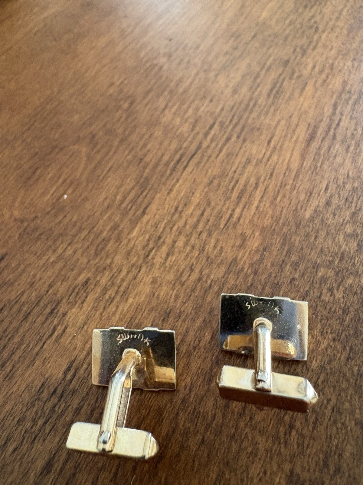 Swank Gold Tone Vintage Cufflinks