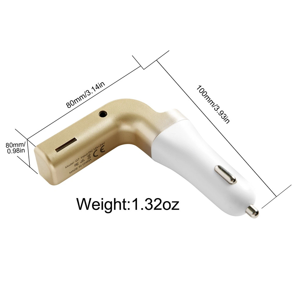 Car FM Transmitter Wireless Hands-free LED MP3 Player Radio Adapter USB Charger