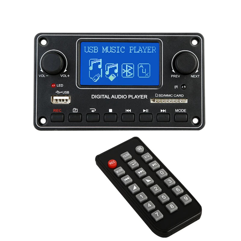 MP3 Player Decoder Board Digital Audio USB SD Bluetooth FM AUX Player Module