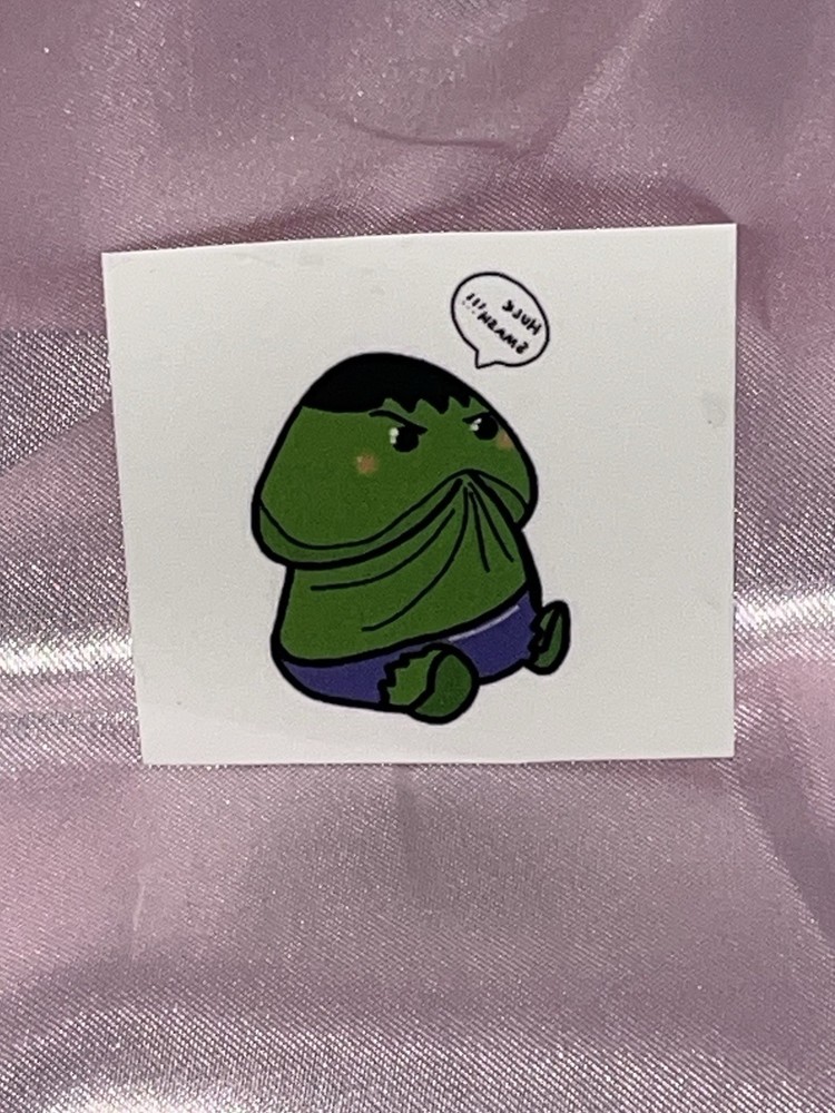 Chubby Hulk D*ck Marvel - Small - Temporary Tattoo.