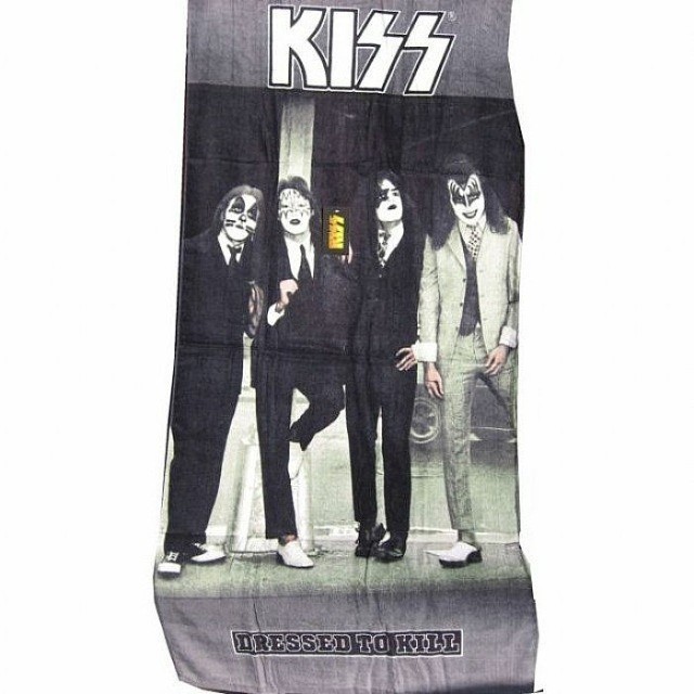 KISS Dressed to Kill large Towel yr 2011 MINT never opened Gene Paul Ace Peter