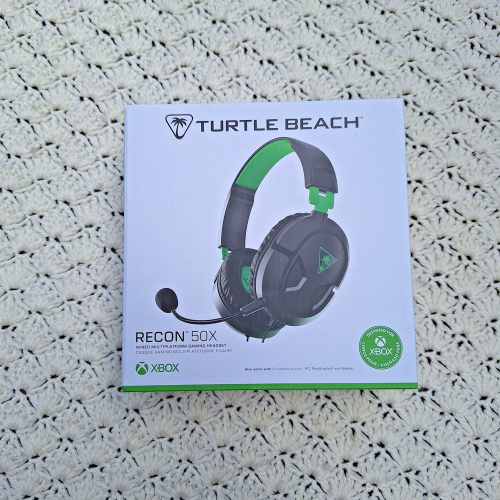 NEW Turtle Beach Recon 50X Xbox Wired Multiplatform Headset Black Green