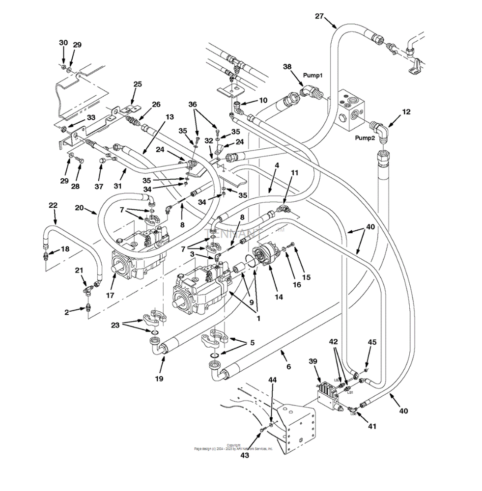 Hydraulic Piston Variable Pump for Tennant | 394418