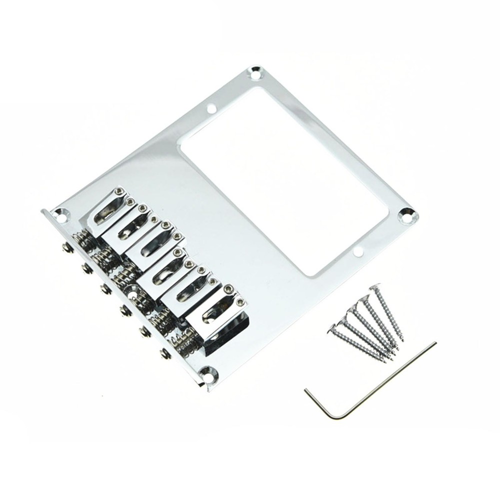 Adjustable Saddles 6 String Fixed Hardtail Bridge For Tele Telecaster Guitar B