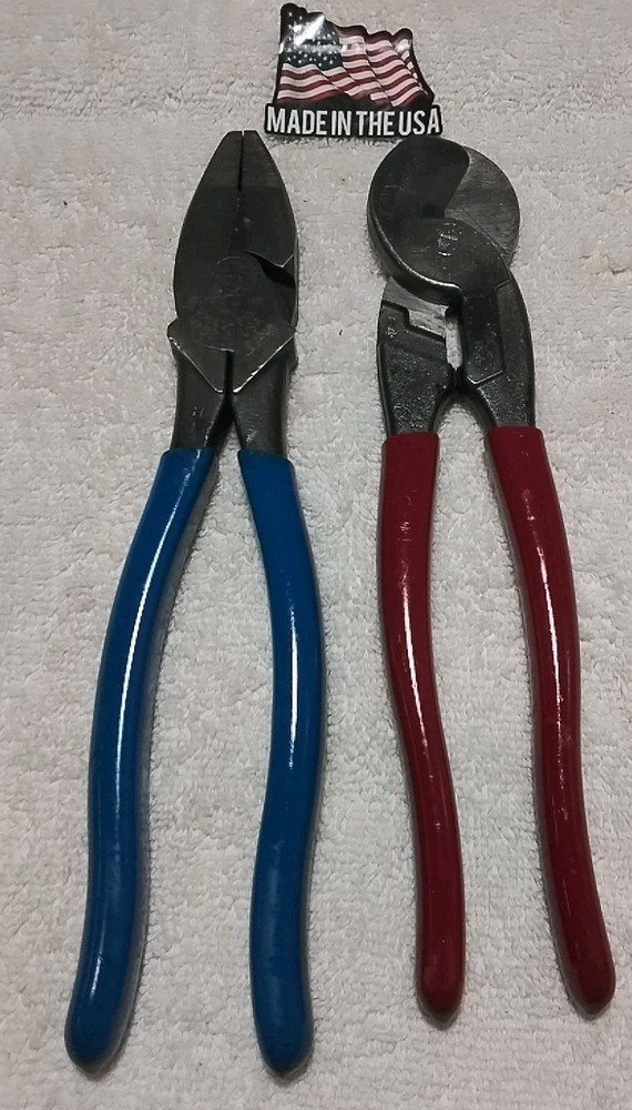 2PC KLEIN D-2000 9NB/ 63225 HIGH LEVERAGE CABLE CUTTER SET USA 🇺🇸