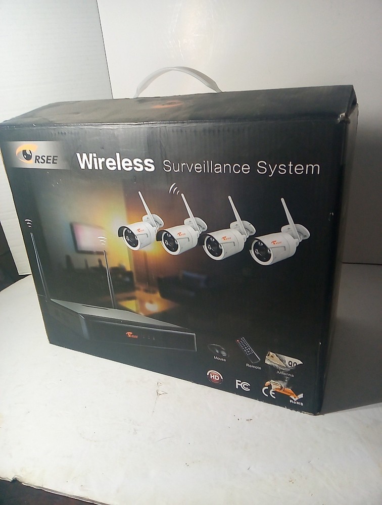 RSEE Wireless Surveillance System Cameras With Adapters