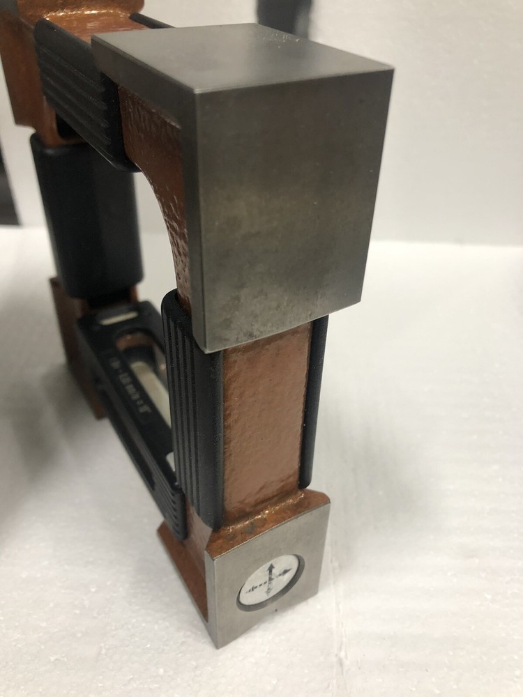 Tesa Precision Spirit Level W/ Frame Alignment Flat Cylindrical Surfaces 6”x6”