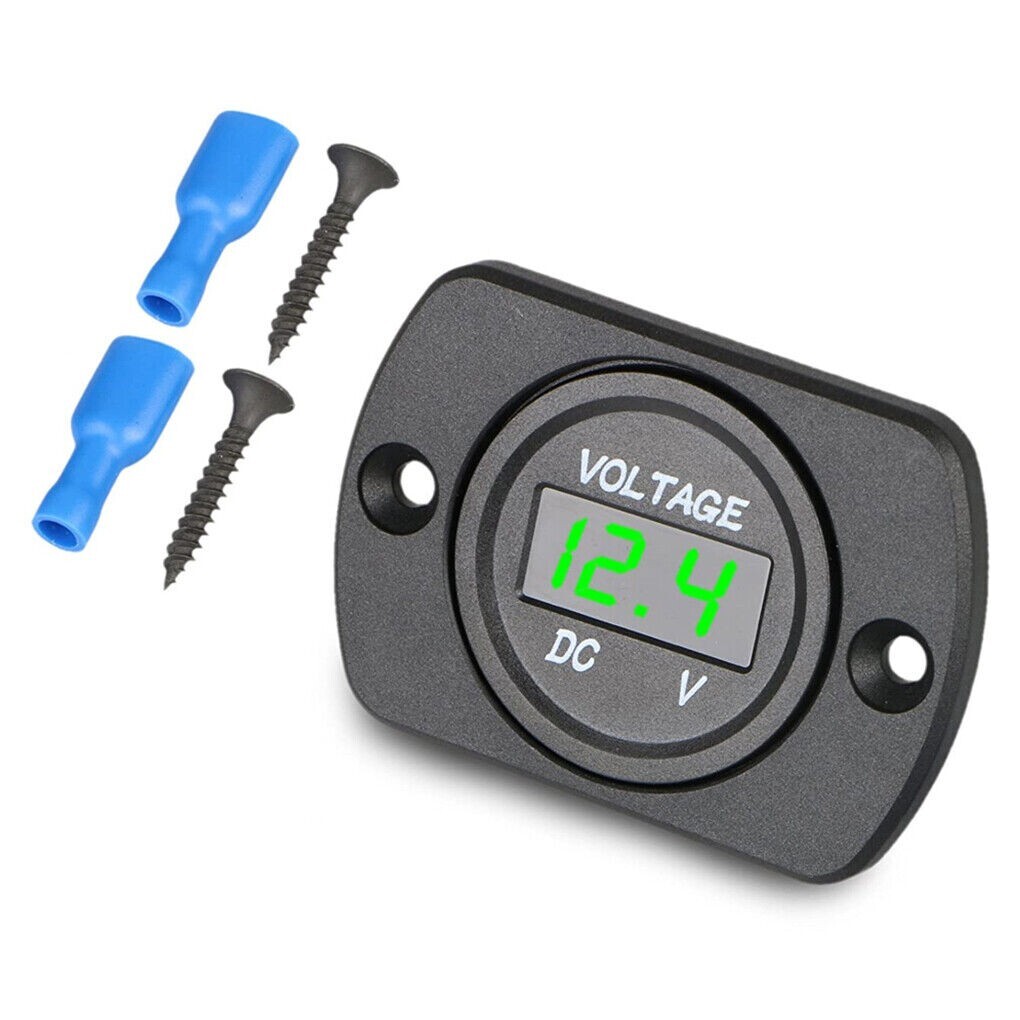 Volt Gauge Meter Voltage LED Digital Display DC 12V-24V Car Panel Voltmeter